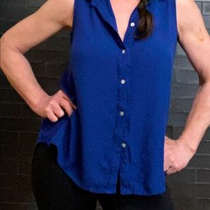 Fever royal Blue sleeveless top size M
